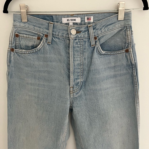 Re/Done straight leg distressed jeans - Picture 3 of 6